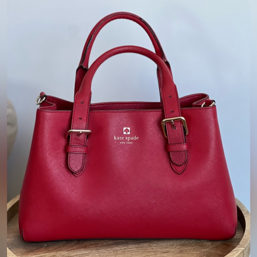 Kate Spade Cove Street Provence Satchel in Red GUC